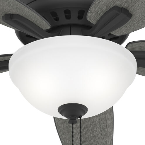 Newsome 52 inch Matte Black with Dark Gray Oak/Matte Black Blades Ceiling Fan