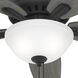 Newsome 52 inch Matte Black with Dark Gray Oak/Matte Black Blades Ceiling Fan