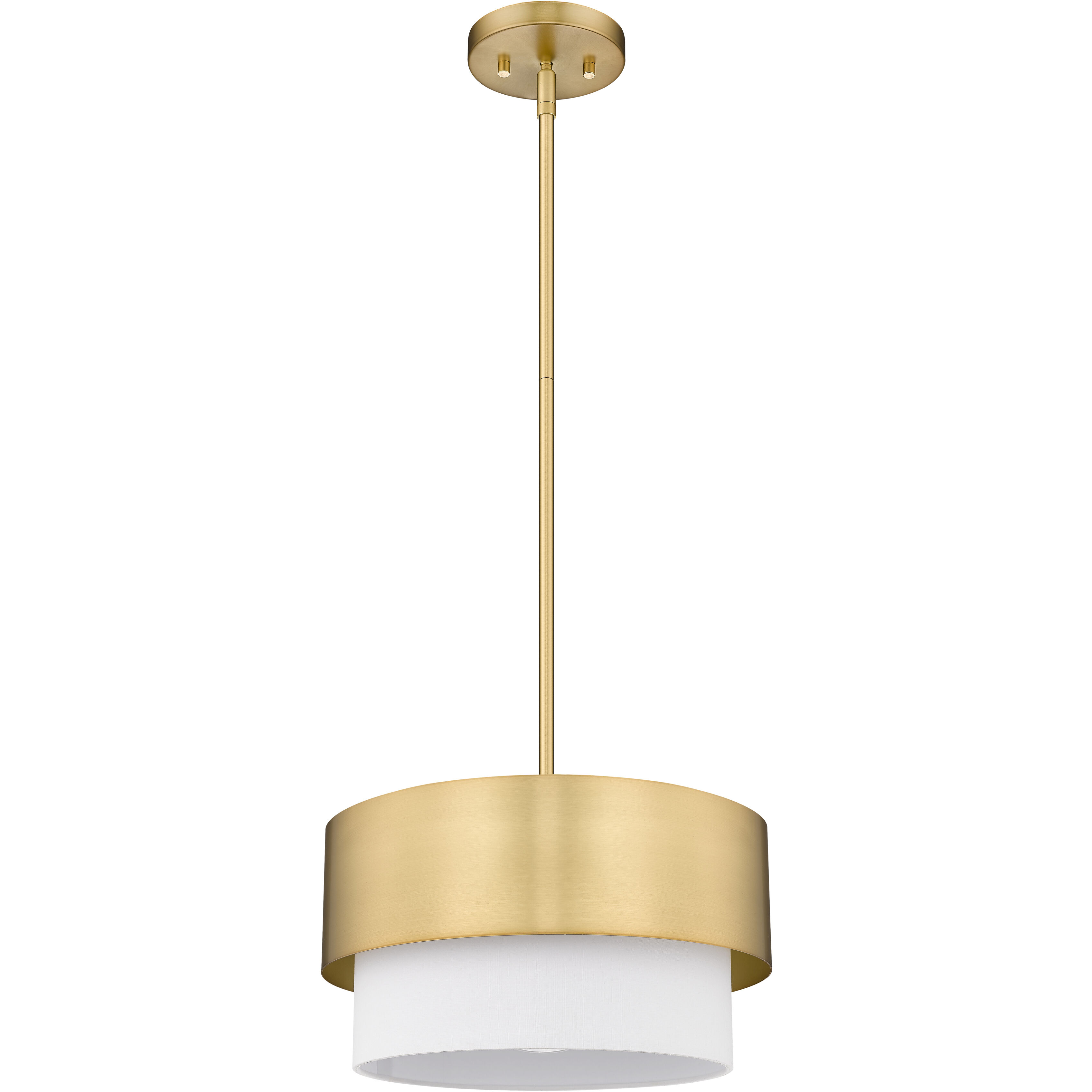 Counterpoint 1 Light 12 inch Modern Gold Pendant Ceiling Light