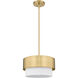 Counterpoint 1 Light 12 inch Modern Gold Pendant Ceiling Light