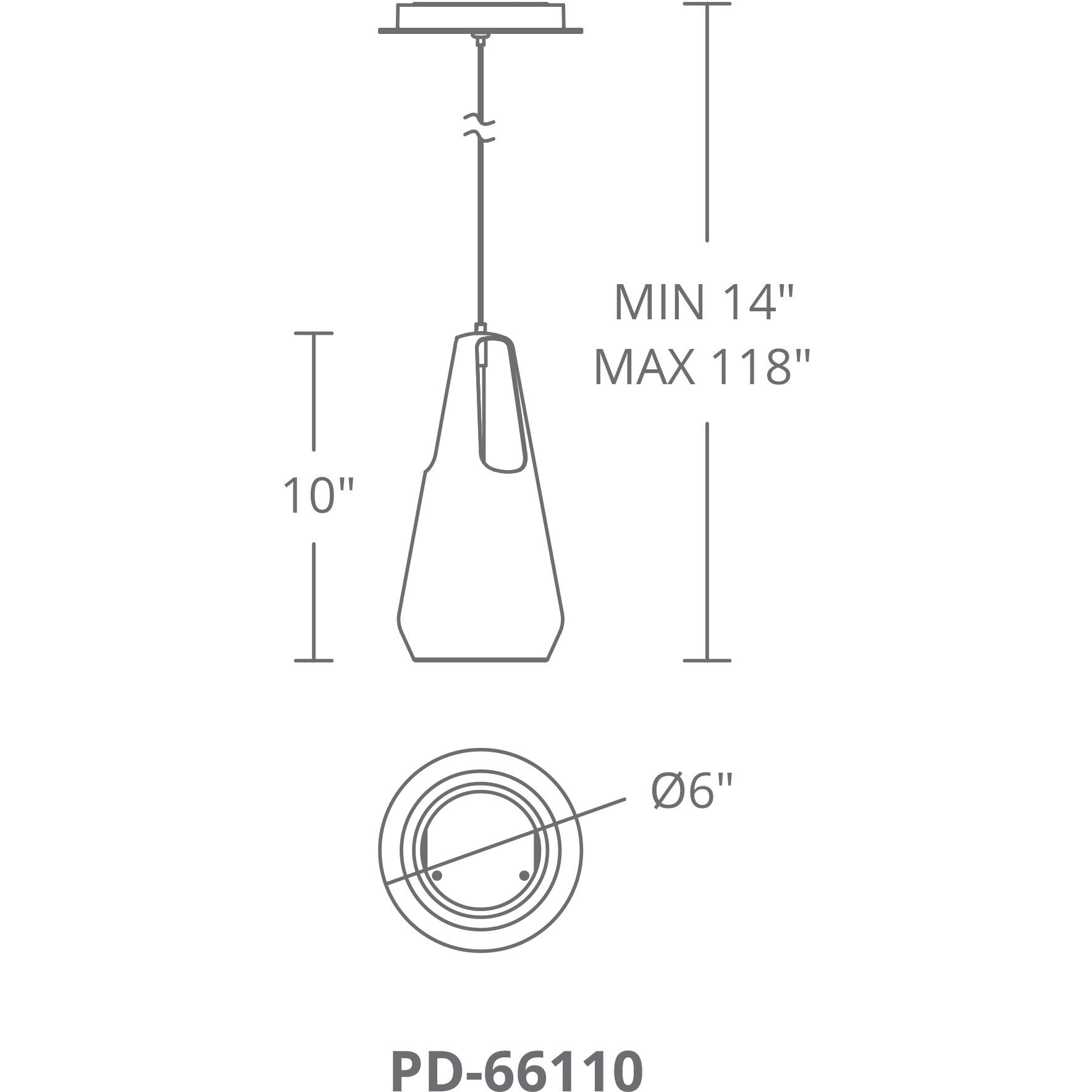 Ingot LED 10 inch Brushed Nickel Mini Pendant Ceiling Light