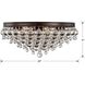 Calypso 6 Light 20 inch Vibrant Bronze Flush Ceiling Light