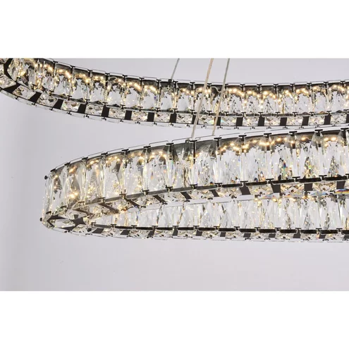 Monroe 2 Light 48 inch Black Pendant Ceiling Light