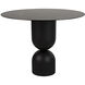 Wanda 39.5 X 39.5 inch Matte Black Dining Table