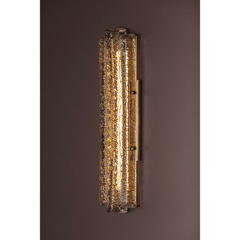 Carnelian LED 3.25 inch Vintage Brass ADA Wall Sconce Wall Light