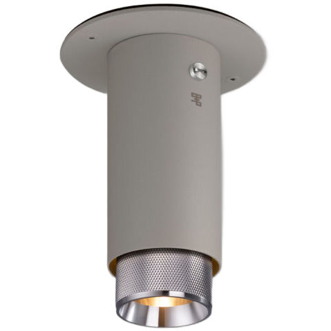 Exhaust Surface 1 Light 110-120 Stone / Steel Spotlight Ceiling Light