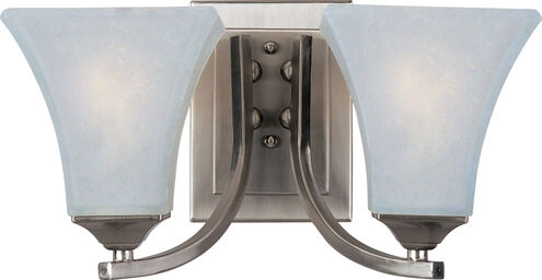 Aurora 2 Light 14 inch Satin Nickel Bath Light Wall Light