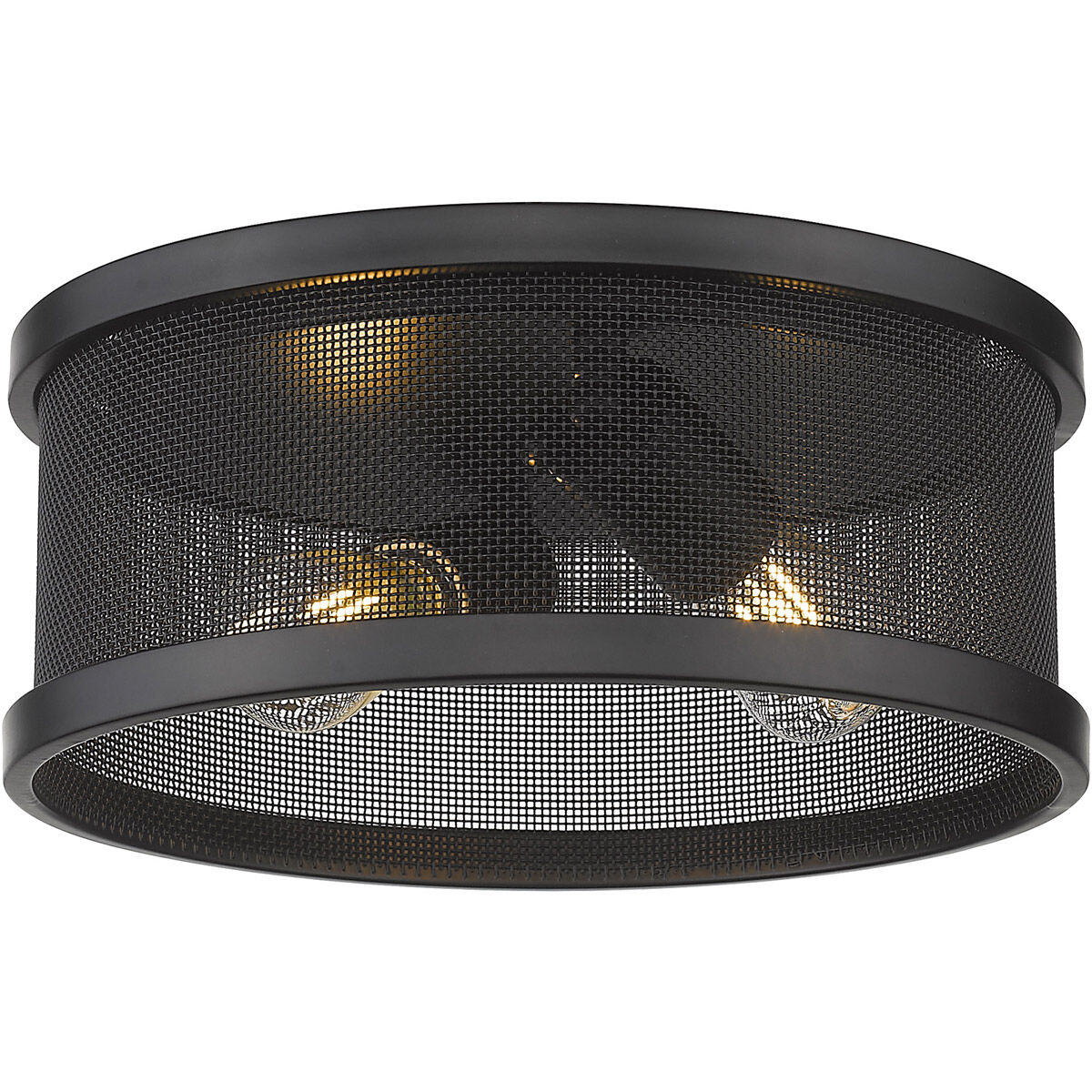 Black mesh light fixture outlet