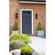 Messina 1 Light 13.78 inch Textured Black Exterior Wall Light