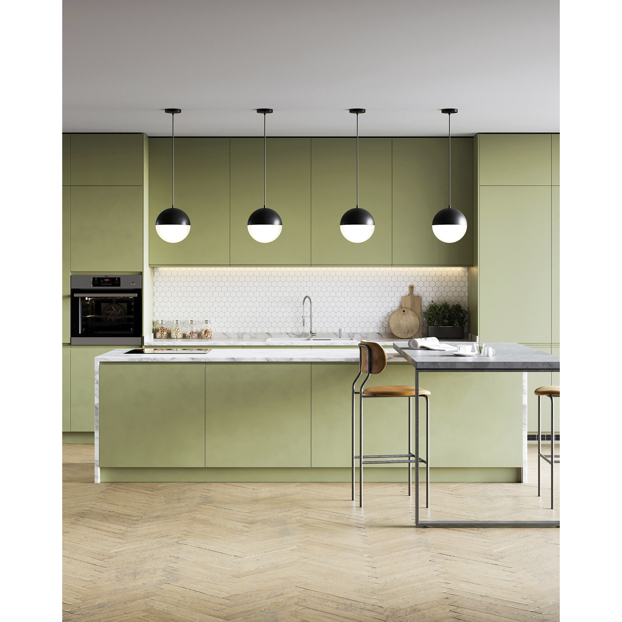 Monae Pendant Ceiling Light in Black