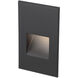 WAC 120V Step Light LED 1.5 inch Black ADA Step and Wall Light in 2700K Warm LED, WAC Lighting