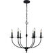 Hartford 6 Light 25 inch Oil Rubbed Bronze Chandelier Ceiling Light