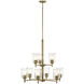 Shailene 9 Light Natural Brass Chandelier Ceiling Light