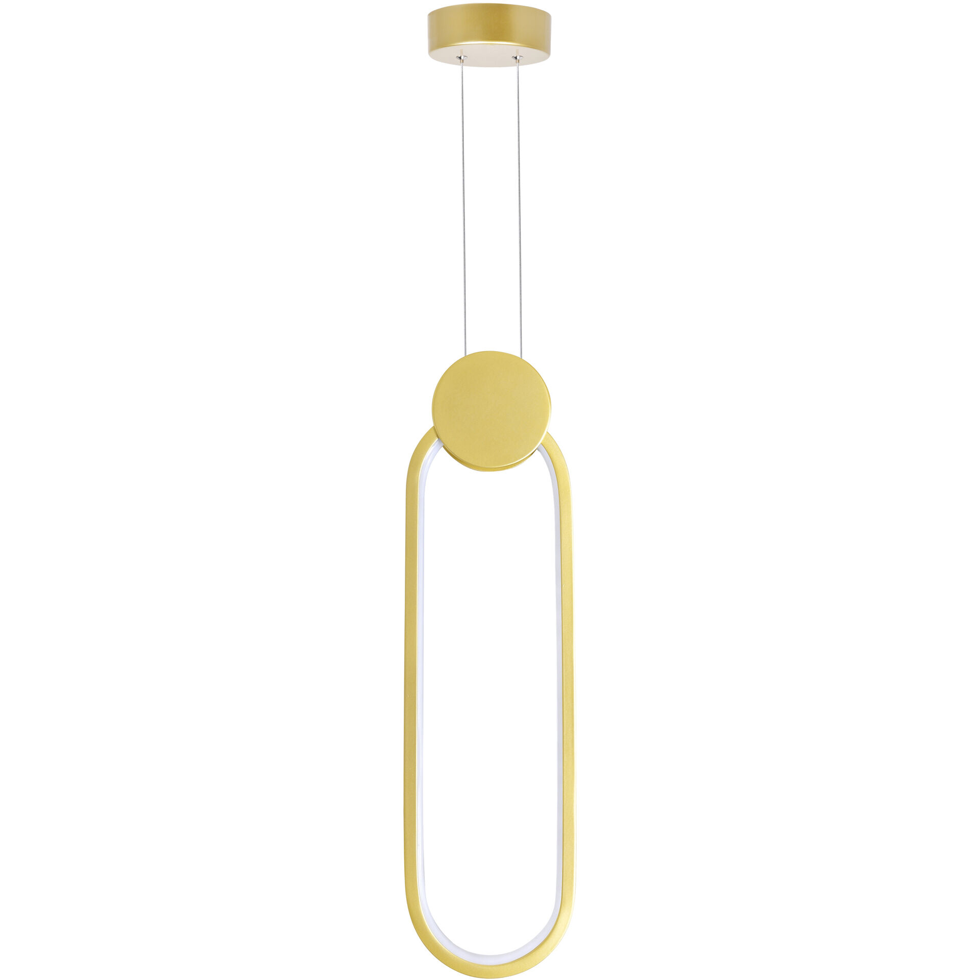 Pulley LED 4 inch Satin Gold Mini Pendant Ceiling Light