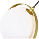 Da Vinci LED 10 inch Brass Wall Light