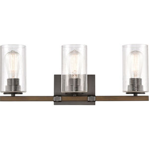 Westlake 3 Light 23 inch Matte Black Bath Vanity Light Wall Light