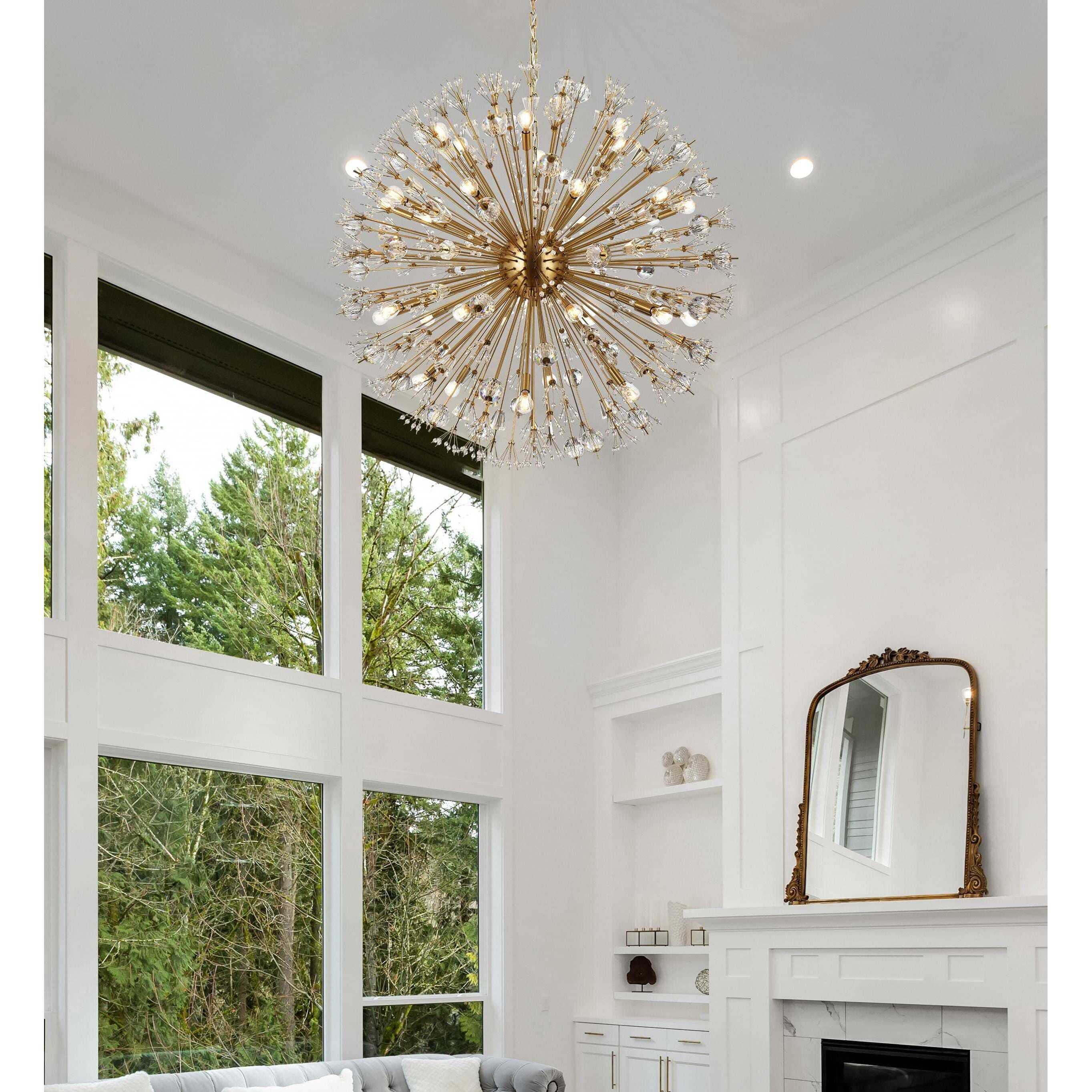 Vera 32 Light 44 inch Gold Pendant Ceiling Light