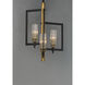 Flambeau 3 Light 12.75 inch Black and Antique Brass Single Pendant Ceiling Light