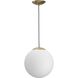 Atwell 1 Light 12 inch Brushed Bronze Pendant Ceiling Light, Large
