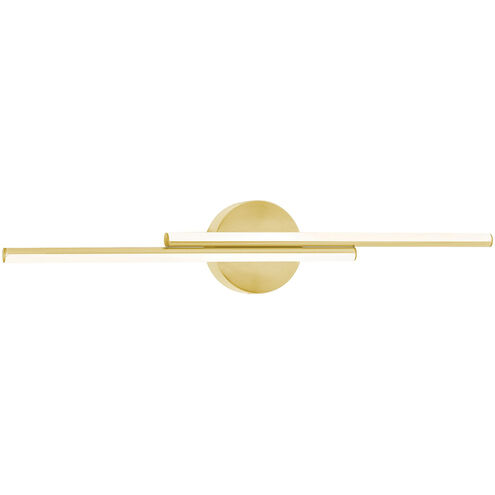 Ella LED 24.25 inch Satin Brass Vanity Light Wall Light