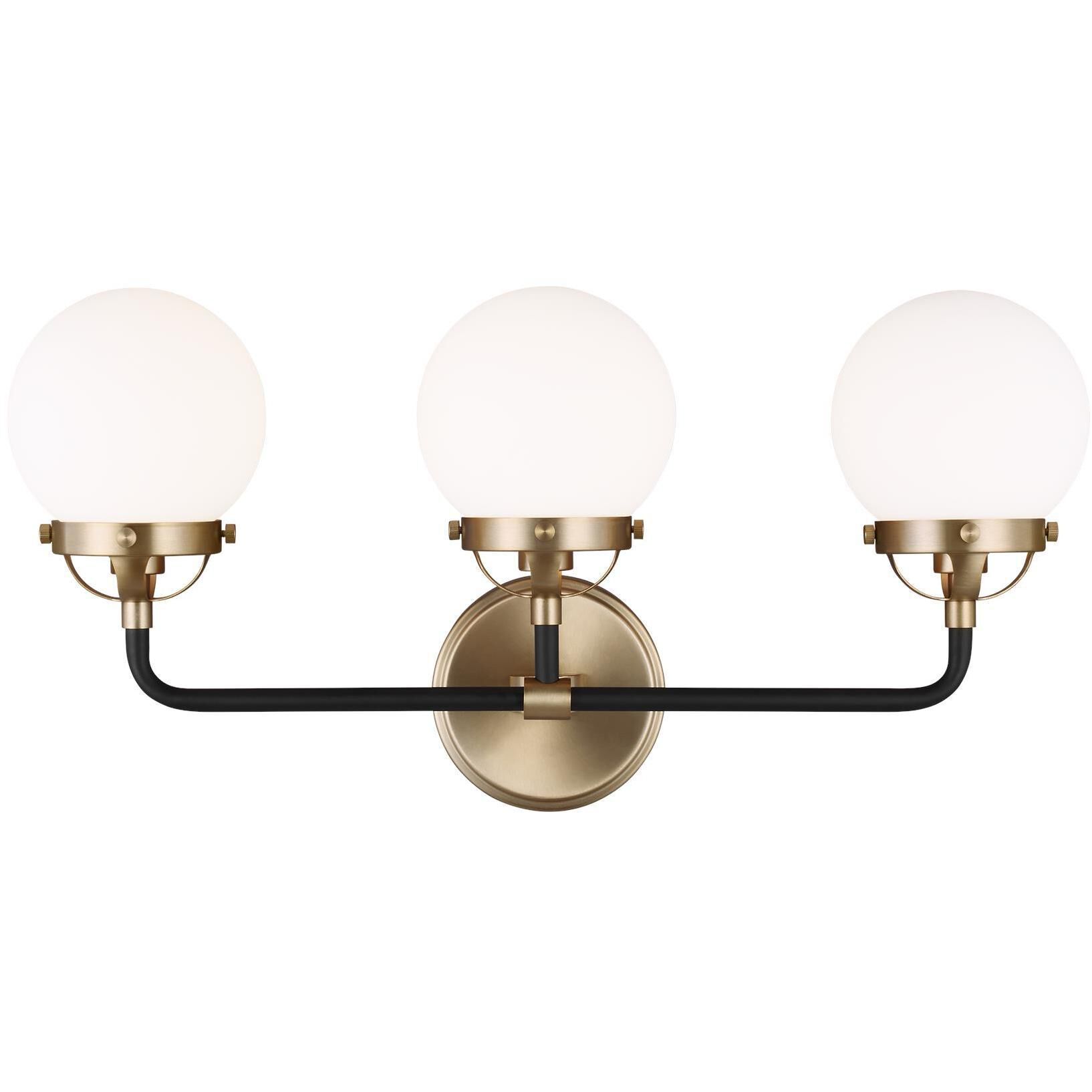 Ian K. Fowler Cafe Wall Bath Fixture Wall Light in Satin Brass