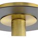 Trimble 1 Light 8 inch Brushed Bronze Flush Mount Ceiling Light, Design Series