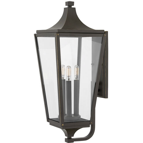 Jaymes LED 24 inch Oil Rubbed Bronze Outdoor Wall Mount Lantern, Large