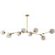 Canada 7 Light 18 inch Gold Chandelier Ceiling Light