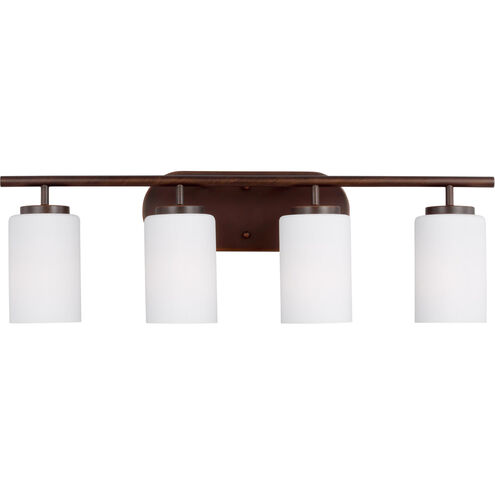 Oslo 4 Light 28 inch Bronze Wall Bath Fixture Wall Light