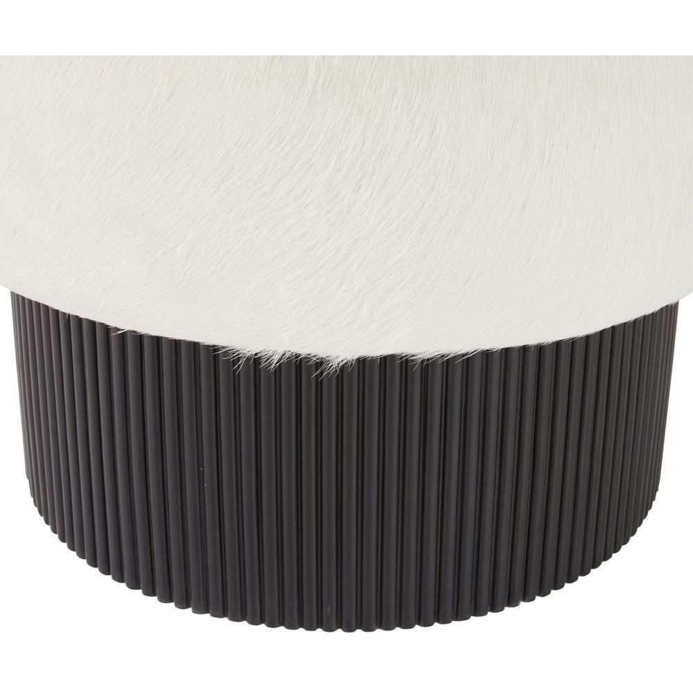 Erhart White Hair on Hide Chair