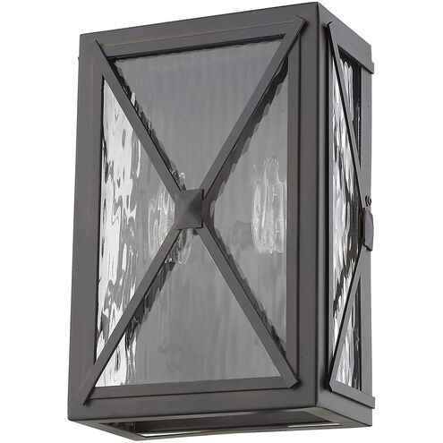 Brooklyn 2 Light 11 inch Oil-Rubbed Bronze Exterior Wall Mount