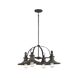 Aurora 4 Light 28 inch Weathered Pewter Chandelier Ceiling Light