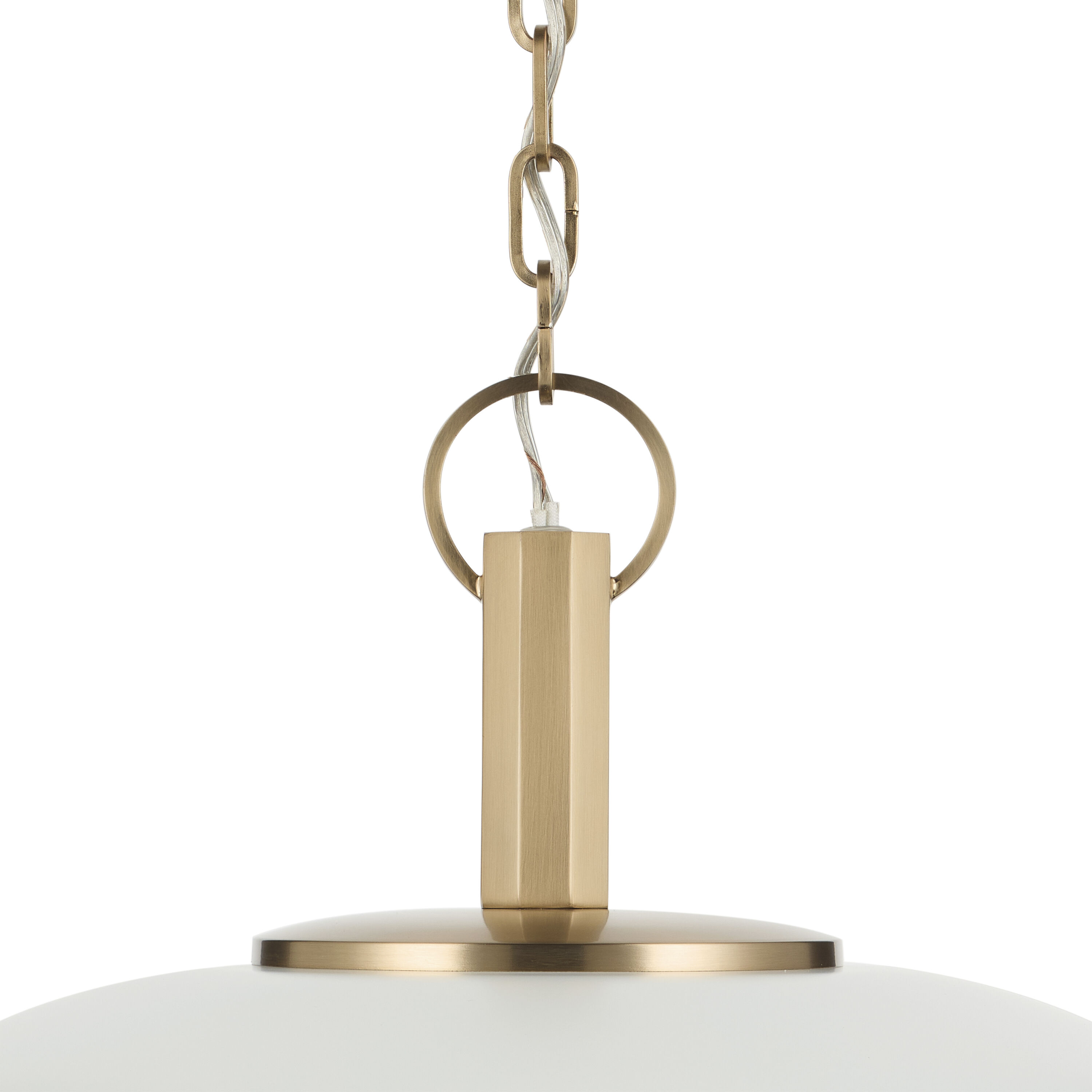 Kurio 1 Light White Pendant Ceiling Light