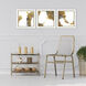 Cloudbreak White and Brown and Metallic Framed Art