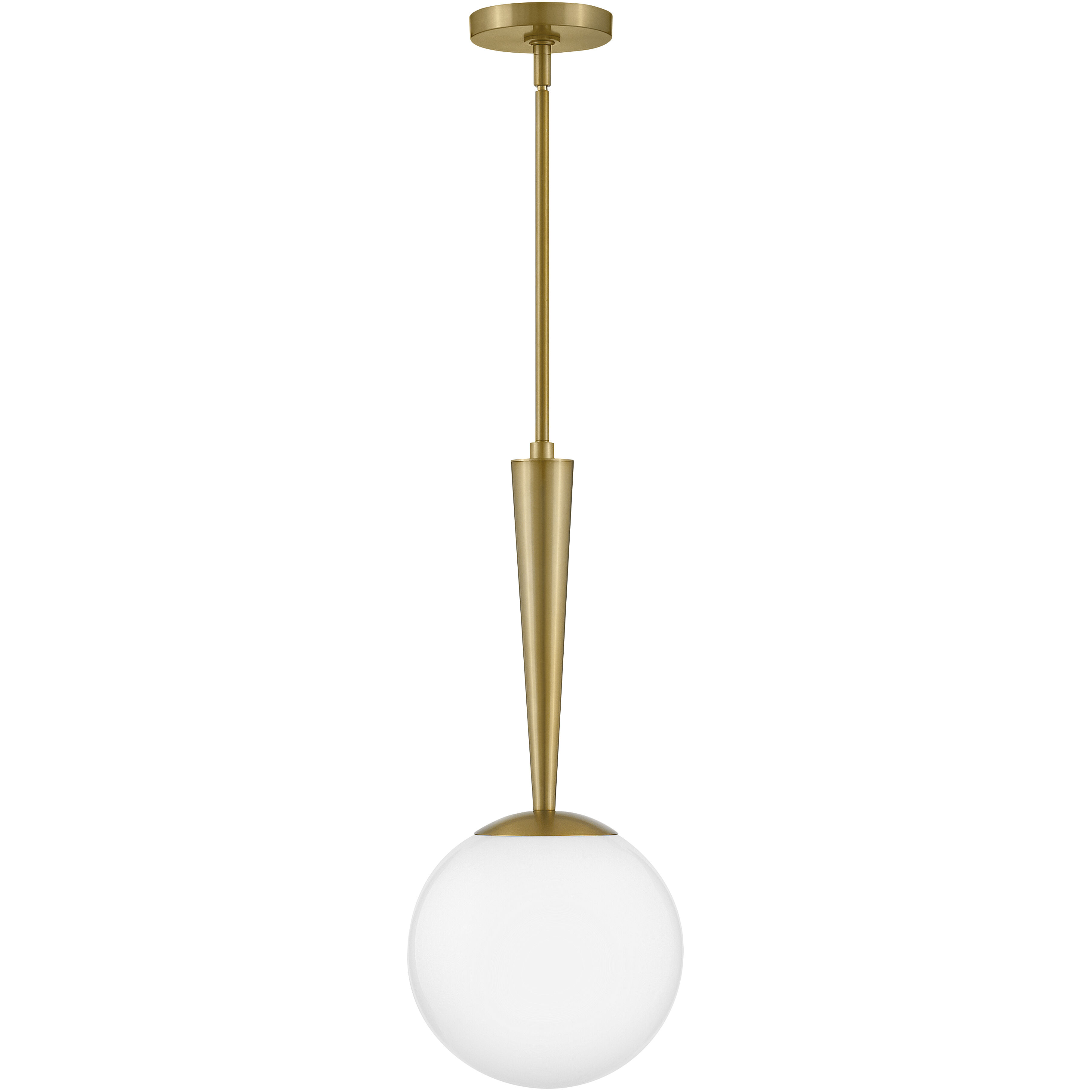 Izzy LED 9.75 inch Lacquered Brass Pendant Ceiling Light