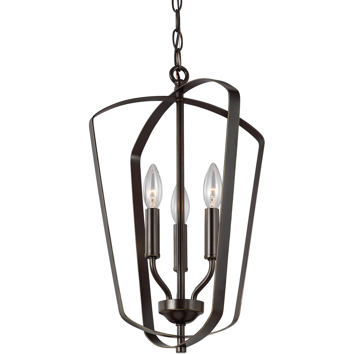 Romee 3 Light 12.88 inch Bronze Foyer Pendant Ceiling Light, Small