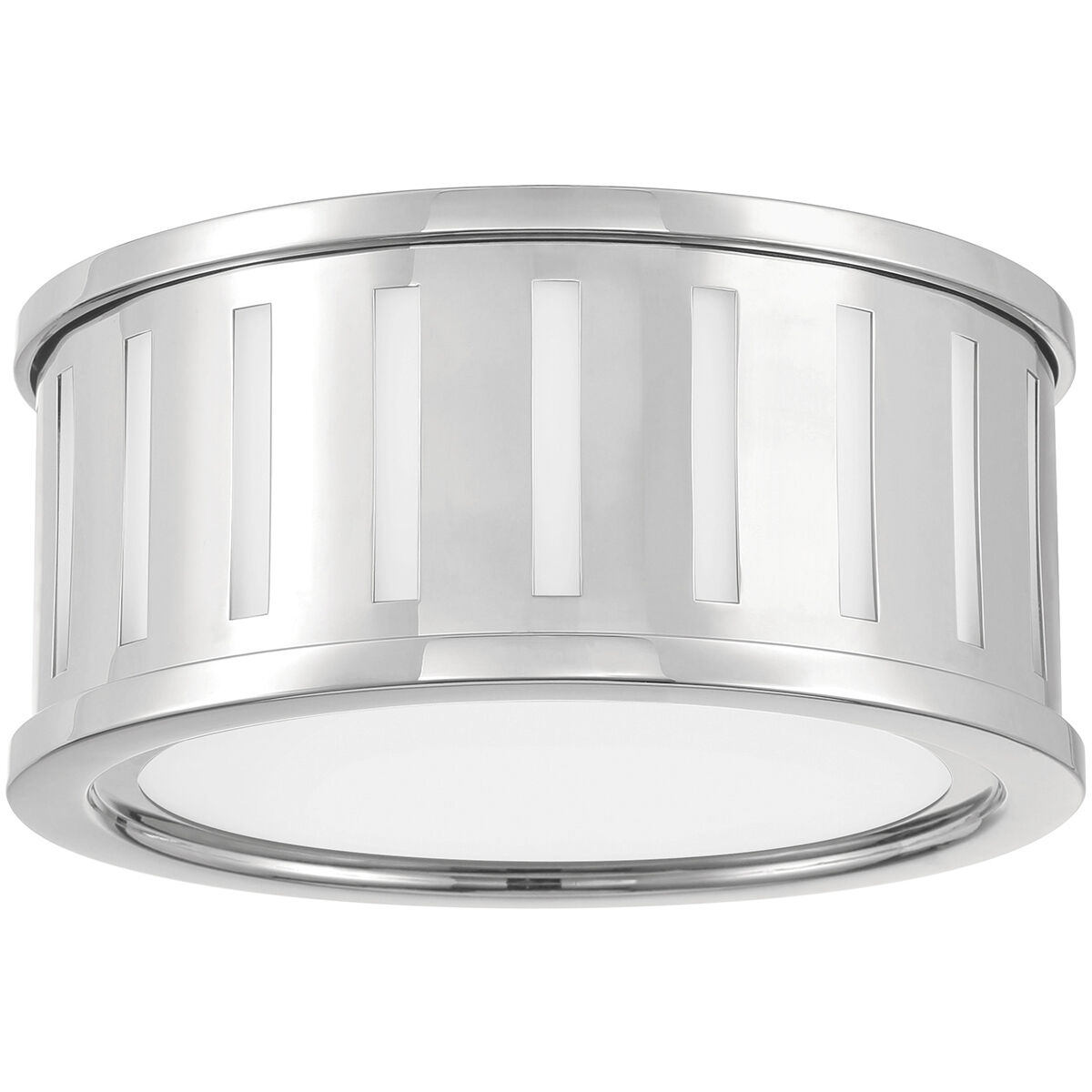 Kendal 2 Light 9.5 inch Polished Nickel Flush Ceiling Light
