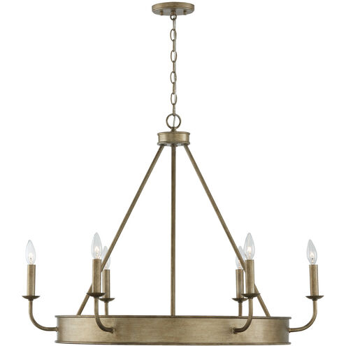 Nole 6 Light 36 inch Mystic Luster Chandelier Ceiling Light