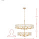 Drama Club 13 Light 33 inch Brass Kisser Pendant Ceiling Light