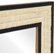 Sana 40 X 30 inch Ivory with Black and Mirror Wall Mirror