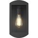 Miles 1 Light 12 inch Black Outdoor Wall Sconce
