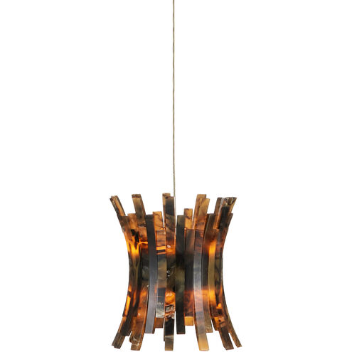 Alsop 1 Light 6 inch Brown and Black with Silver Multi-Drop Pendant Ceiling Light
