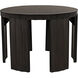 Fluted 32 X 32 inch Pale Side Table