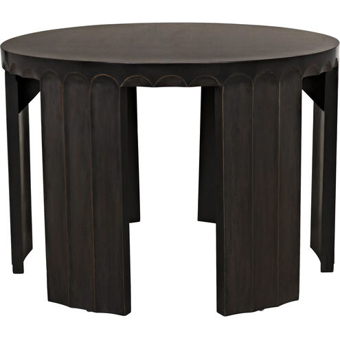 Fluted 32 X 32 inch Pale Side Table