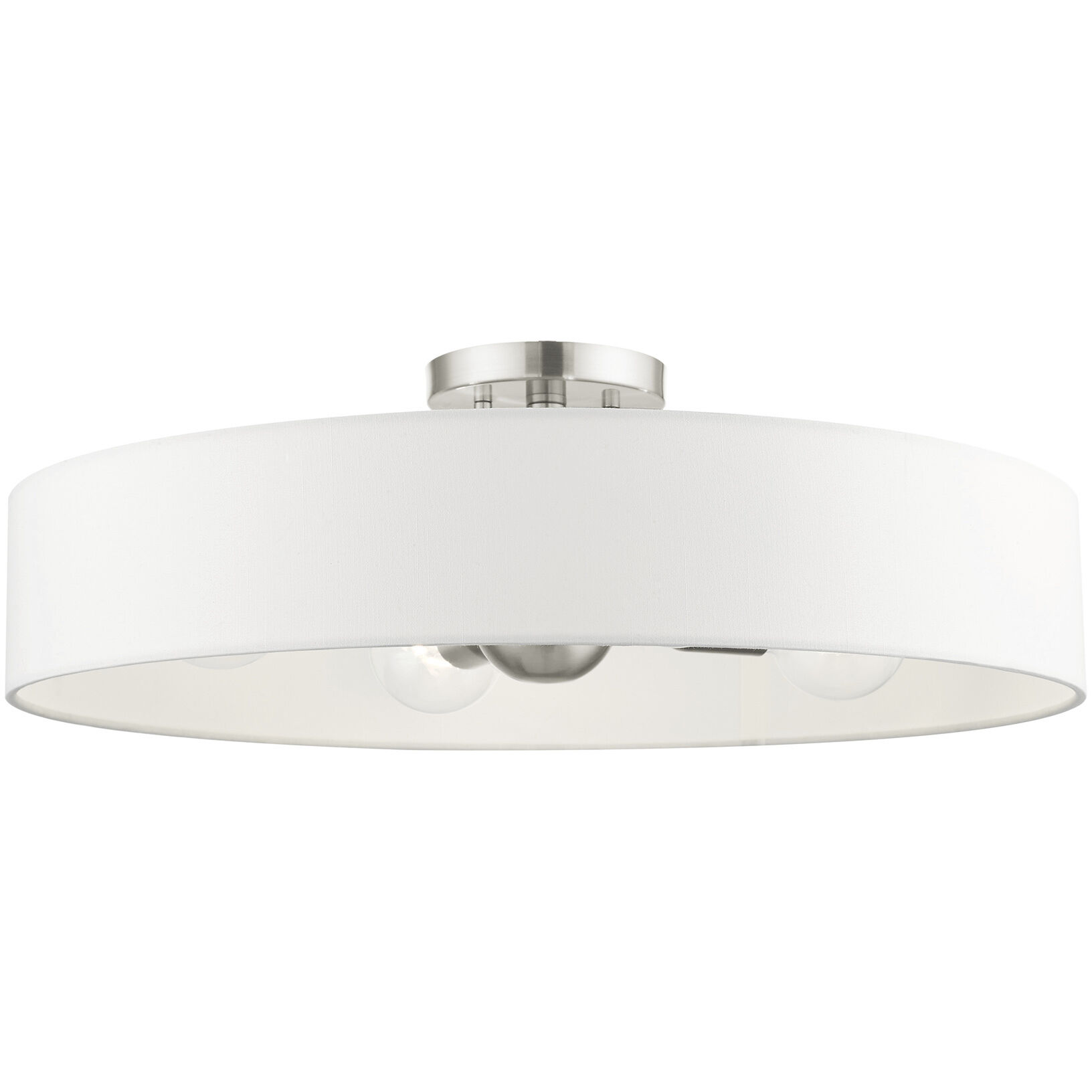 Venlo 4 Light 22 inch Brushed Nickel Semi Flush Ceiling Light