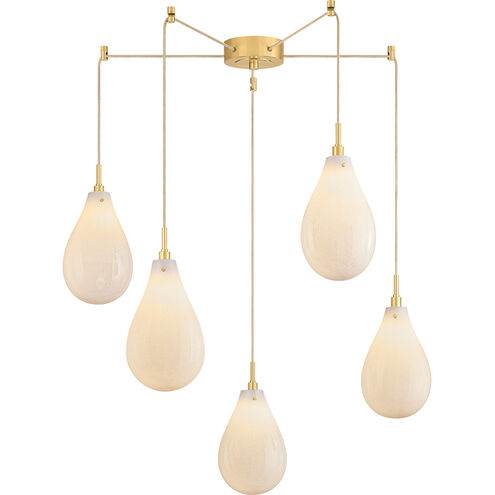 Ironwood 5 Light 30 inch Aged Brass Chandelier Ceiling Light