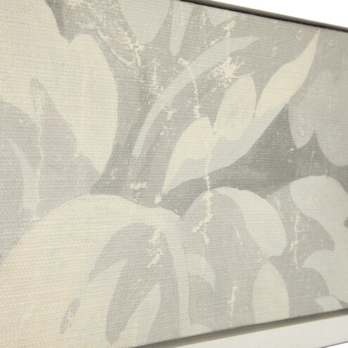 Easton Antique Painted White / Custom Printed Fabric / Antique Gold Chest