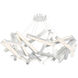 Chaos LED 61 inch Brushed Aluminum Chandelier Ceiling Light in 61in., 31
