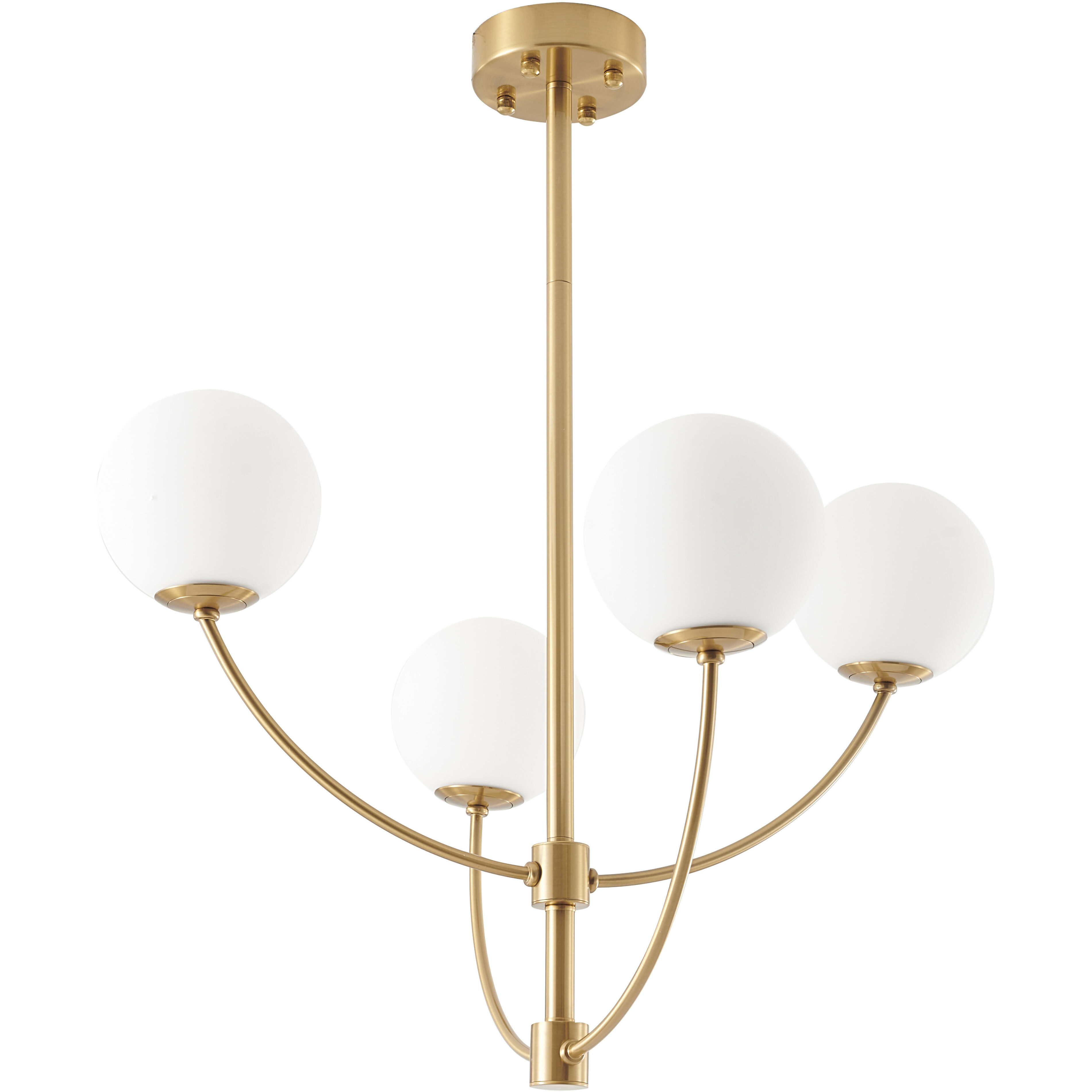 Canada 4 Light 26 inch Brass Chandelier Ceiling Light