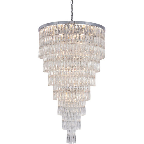 Canada 39 Light 32 inch Chrome Chandelier Ceiling Light